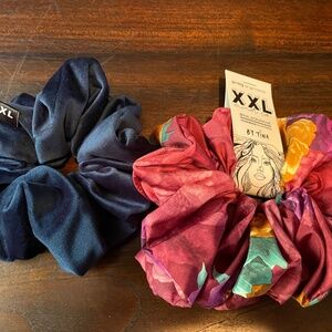 Set of XXL Scrunchies:  Velvet and Satin